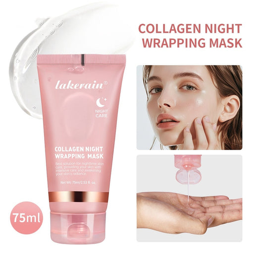 Lakerain Collagen Tear And Pull Night Cream Facial Mask Hydrating