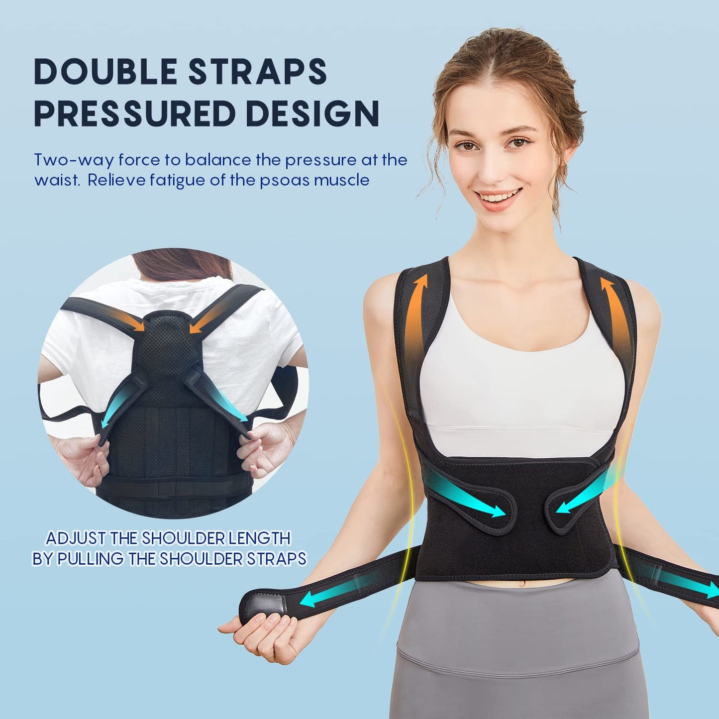 Men's And Women's Kyphotone Posture Brace